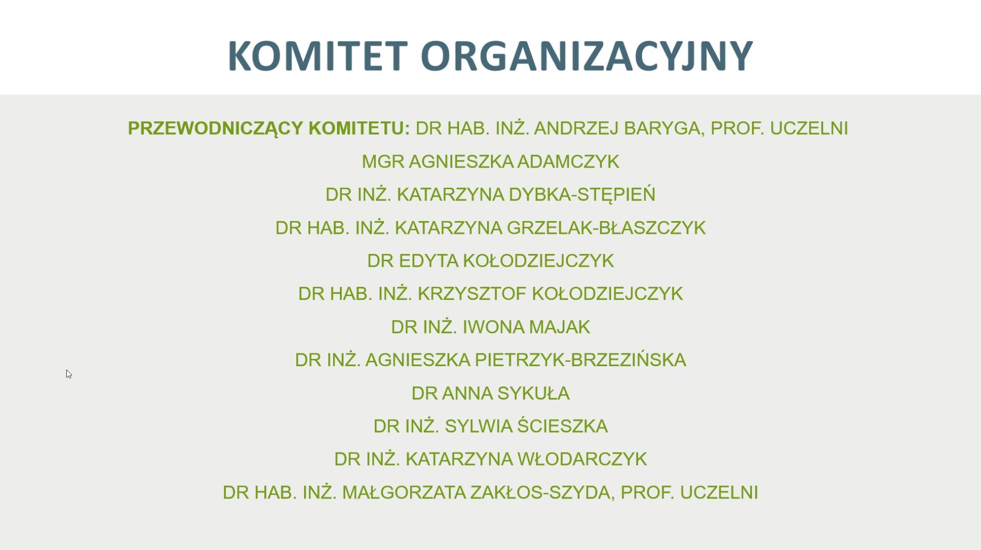 Komitet organizacyjny