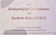 Wyróżnienie dla Studenta Roku
